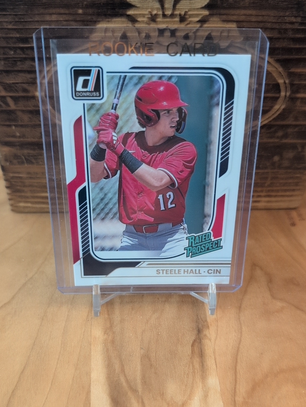 2026 Donruss Steele Hall Rated Prospect Rookie Card Reds